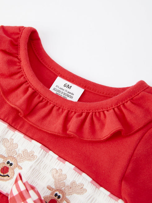 christmas-smocking-embroidery-bow-girls-romper Sophia's Style-3